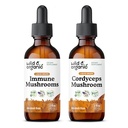 Immune Mushrooms Tincture 2 fl oz & Cordyceps Mushroom Tincture 2 fl oz
