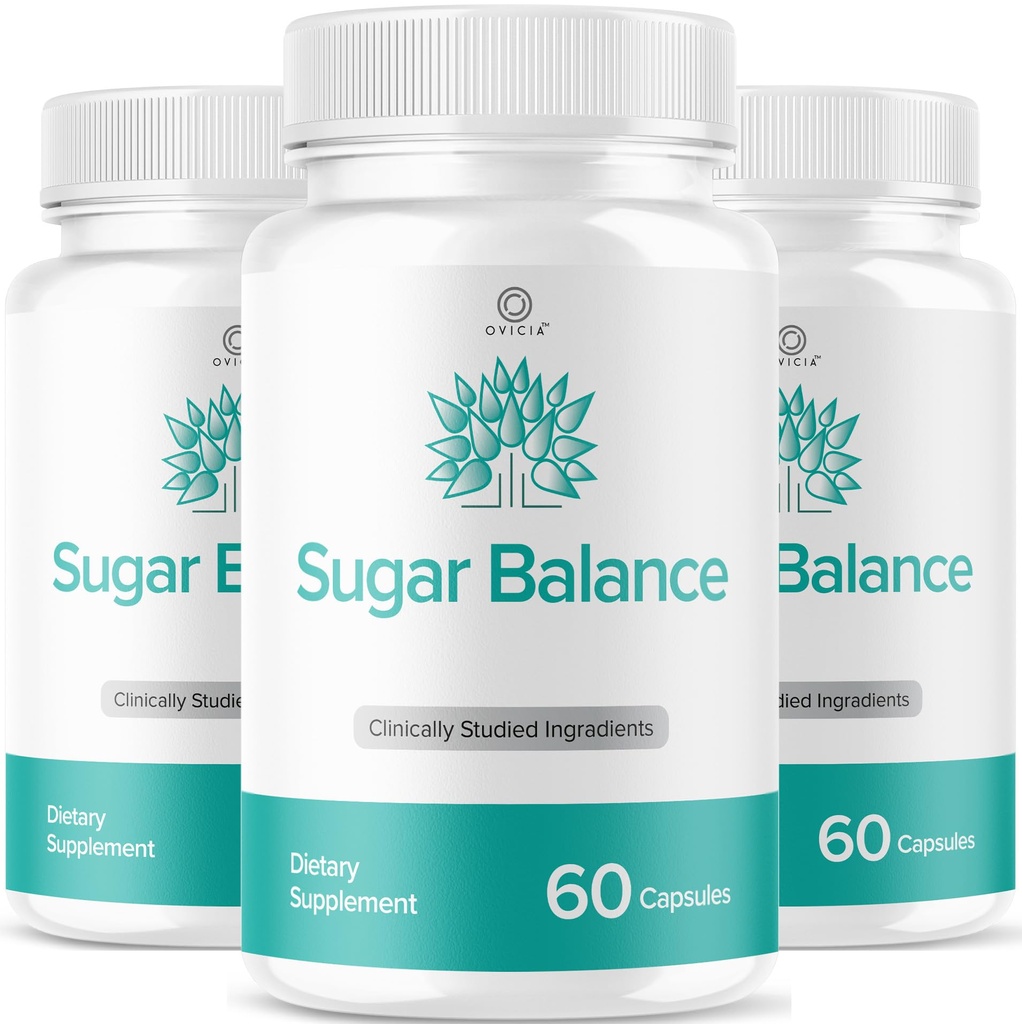 (3 Pack) SugarBalance Capsules - Official SugarBalance Pills Advanced Premium Formula Support Maximum Strength, All Natural Ingredients Vitamin For Overall Health & Wellness, 180 Capsules For 3 Months
