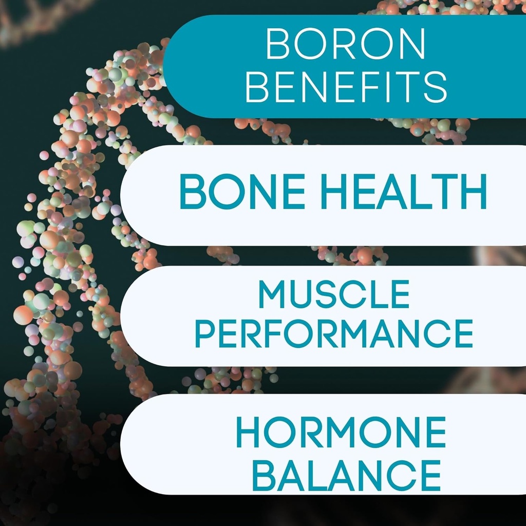 Bor Mineralische Ergänzung - 30mg | 60 Count | Trace Minerals Ihr Körper braucht, um optimale Gesundheit und Wellness zu erhalten.