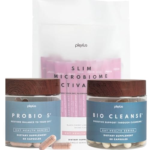 Plexus Gut Health System | Slim Microbiome Activating, Bio Cleanse & ProBio 5 | Supports Gut Health, Digestive Wellness, Metabolic Function & Overall Well-Being | Vegan, Gluten-Free, Non-GMO