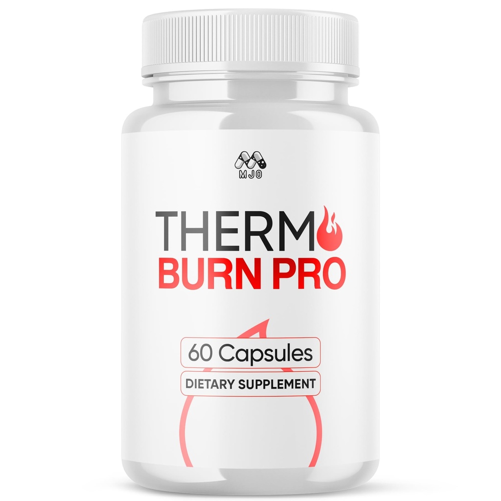 Thermo Burn Pro Capsules, Official Thermoburn Pro Pills with All Natural Ingredients, Maximum Strength ThermoburnPro with Advanced Premium Vitamins Supporting Wellness & Health Naturally (60 Capsules)