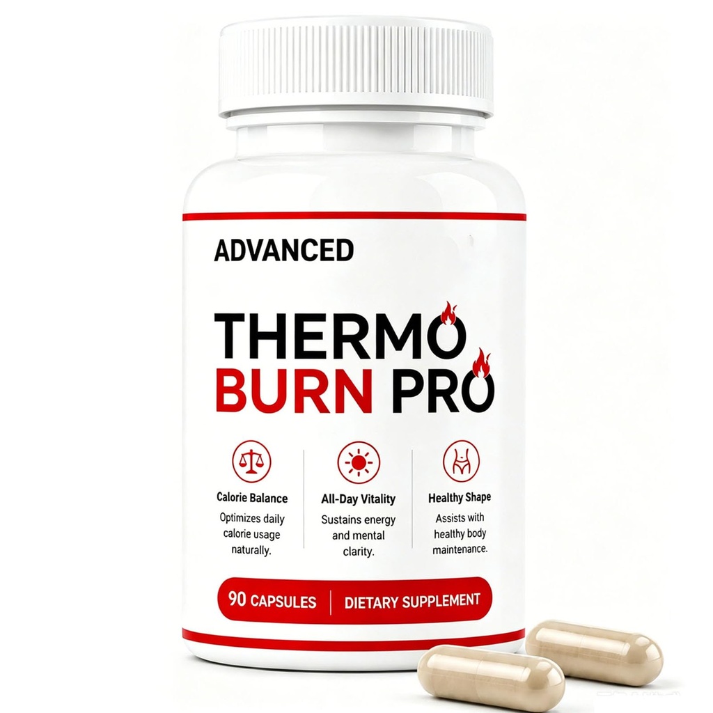 Thermo Burn Pro Capsules, 90 Count, Supports Healthy Metabolic Function, Natural Energy Support, Wellness Formula for Women & Men, Vegetarian Capsules