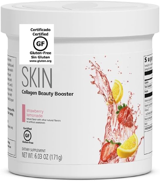 Herbal Skin Collagen Beauty Booster Lemonade Strawberry Flavor 6.03 Oz: No Artificial Flavor
