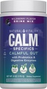 Natural Vitality Calm Specifics Calmful Gut - Probiotics and Enzymes for a Healthy Gut - Wildberry, 6 oz