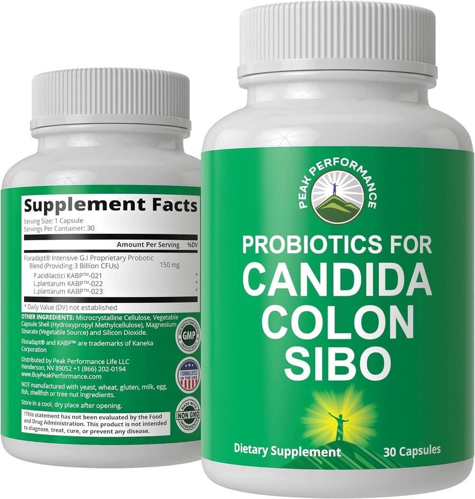 Probiotika für Candida, Colon Cleanse, IBS und SIBO-Unterstützung. Arzt empfohlen Proprietäre Mikrobiom Reset Probiotic Supplement. Gut Gesundheit und Überwachstum Behandlung Kapseln für Frauen & Männer