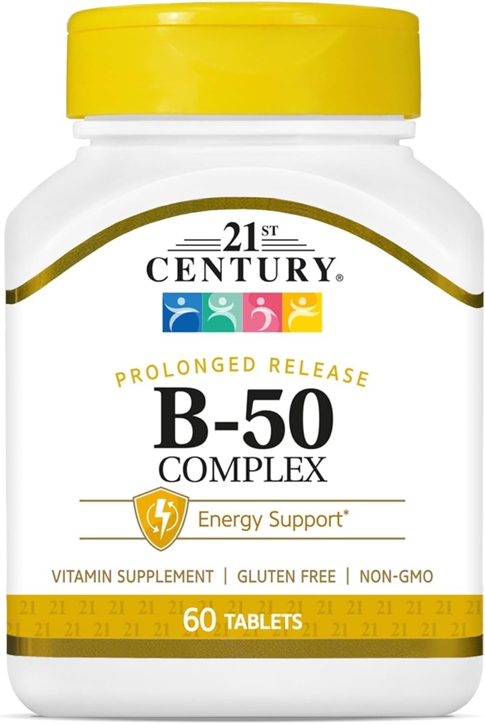 21st Century Complex B-50 Tablets Prolonged Release - 60 ct, Pack of 2
