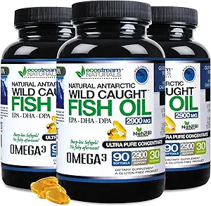 (Pack von 3 Wild Caught Omega 3 2.900 Milligramme. Jetzt mit noch mehr DPA-EPA-DHA
