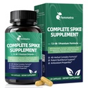 Spike Protein Detox Capsules, Nattokinase Supplement 8000FU, Quercetin with Bromelain & Curcumin etc. 13-in-1 Protein Capsules Wellness Formula for Immune Health, Vegan, Non-GMO, 120 Capsules