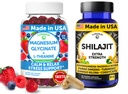 Lunakai USA Made Magnesium Glycinate Gummies & Shilajit Capsules Bundle – Stress Support & Energy Wellness