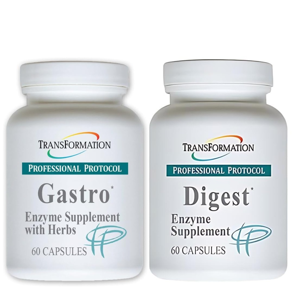 TRANSFORMATION THE GENESIS OF GOOD HEALTH Enzyme - Gastro Enzyme Supplement with Herbs & Digest Enzyme Supplement, 60 Capsules - Advanced Digestive Support, Gut Health, & Nutrient Absorption