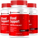 (3 Pack) True Balance Blood Support Pro Glycogen Capsules Maximum Strength, TrueBalancePro Pills Supplement Multivitamin All Natural Advanced Formula Daily Health & Wellness, 90 Capsules for 3 Months
