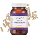 Native Heilmittel 10-in-1 natürliche Schlafhilfe für Erwachsene & Kinder 4+ – Kräuterschlafergänzung mit Melatonin 5mg, Magnesium, Valerian Root, Kamille & L-Tryptophan – Non-Habit Forming, Vegan, 60 Kapseln
