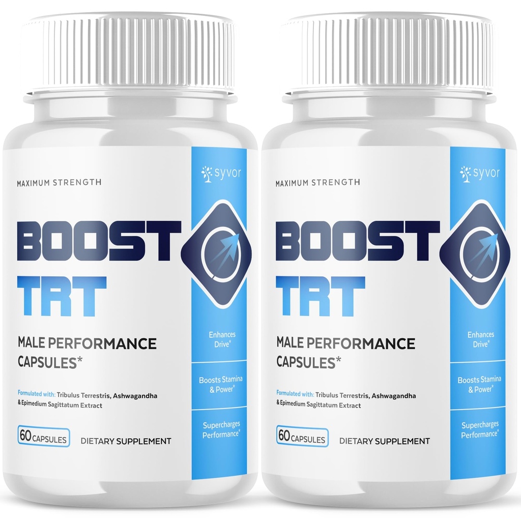 (2 Pack) Boost TRT Capsules, Official BoostTRT Capsules with All Natural Ingredients, Advanced Health & Wellness Support Formula with Max Strength Premium Active Lifestyle Vitamins (120 Capsules)