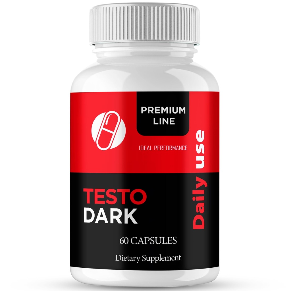 TestoDark Capsules, TestoDark Advanced Supplement Pills - Maximum Strength, All Natural Formula for Daily Overall Health Management Support, Premium Testo Dark Wellness Support Reviews (60 Capsules)