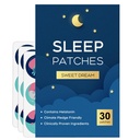 RAAYAM Sleep Patches, 30 Pack Melatonin Patch for Adults, All Natural Deep Patch, Quick Acting Ingredients, for Men and Women, Easy to Use that Last All Night - Blue
