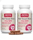 Jarrow Formulas Red Yeast Rice 1200 mg & CoQ10 100 mg Per Serving - 120 Veggie Caps, 60 Servings - Herbal Heart Health Dietary Supplement - Supports Cellular Health - Vegan (Pack of 2)