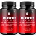 (2 Pack) Vigor Maximum Capsules, Official Vigor Maximum Pills for Men with All Natural Ingredients, Max Strength Supplement Premium Vitamin Supporting Optimal Wellness & Advanced Health (120 Capsules)