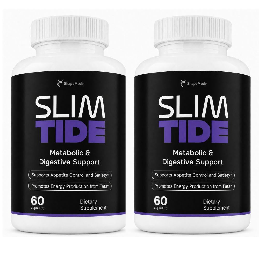 (2 Pack) Official Slimtide Advanced Formula for Weight Management, Slimtide All Natural Ingredients, Health & Wellness Supplement with Maximum Strength for Active Lifestyle Reviews Vitamins