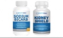 Nierenschild Omega-3 Fischöl & Natrium Bicarb 2 Pack Bundle Unterstützung Normale Nierenfunktion & Säure Ebenen