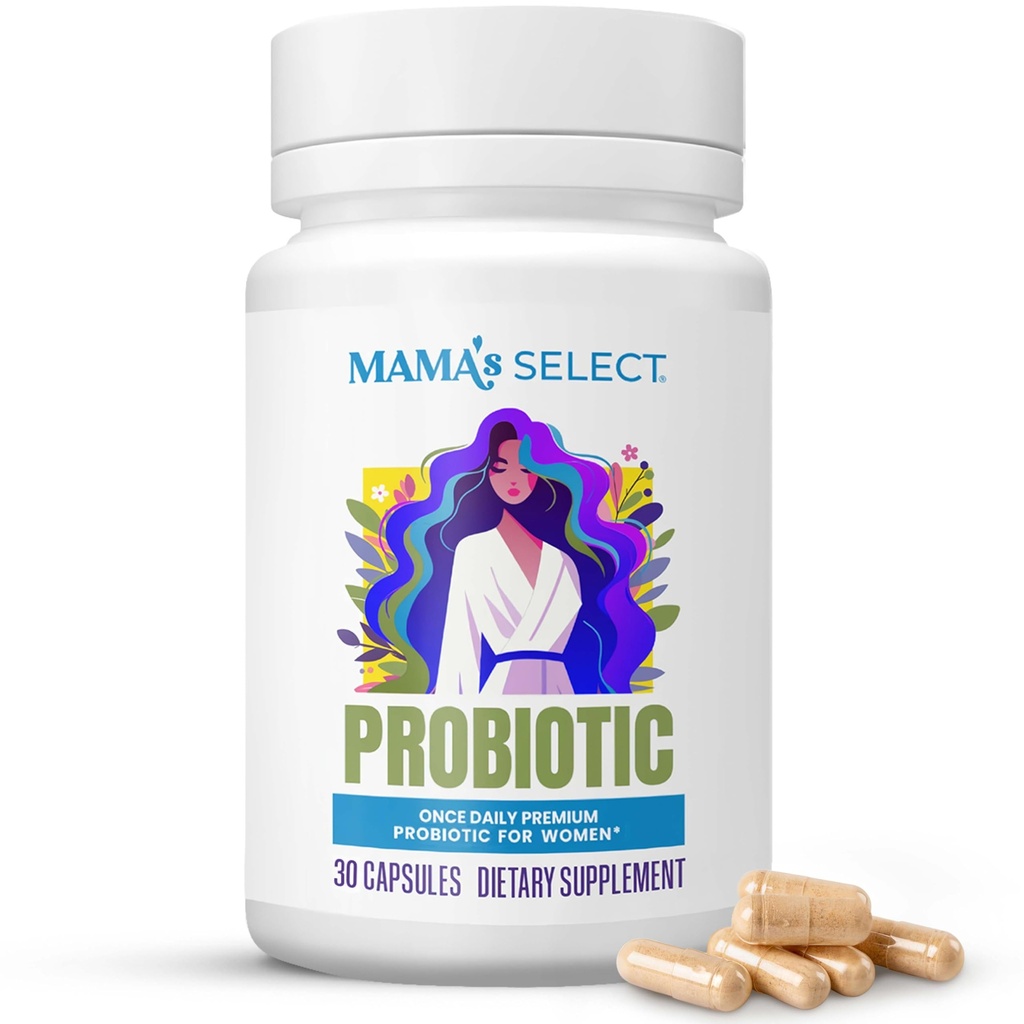 Mama's Select Prenatal Probiotics for Pregnant Women – Pregnancy, Postnatal & Postpartum Support – Aids Lactation, Stillen, Verdauung, Frühkrankheit, Baby Microbiome – 30 Kapseln