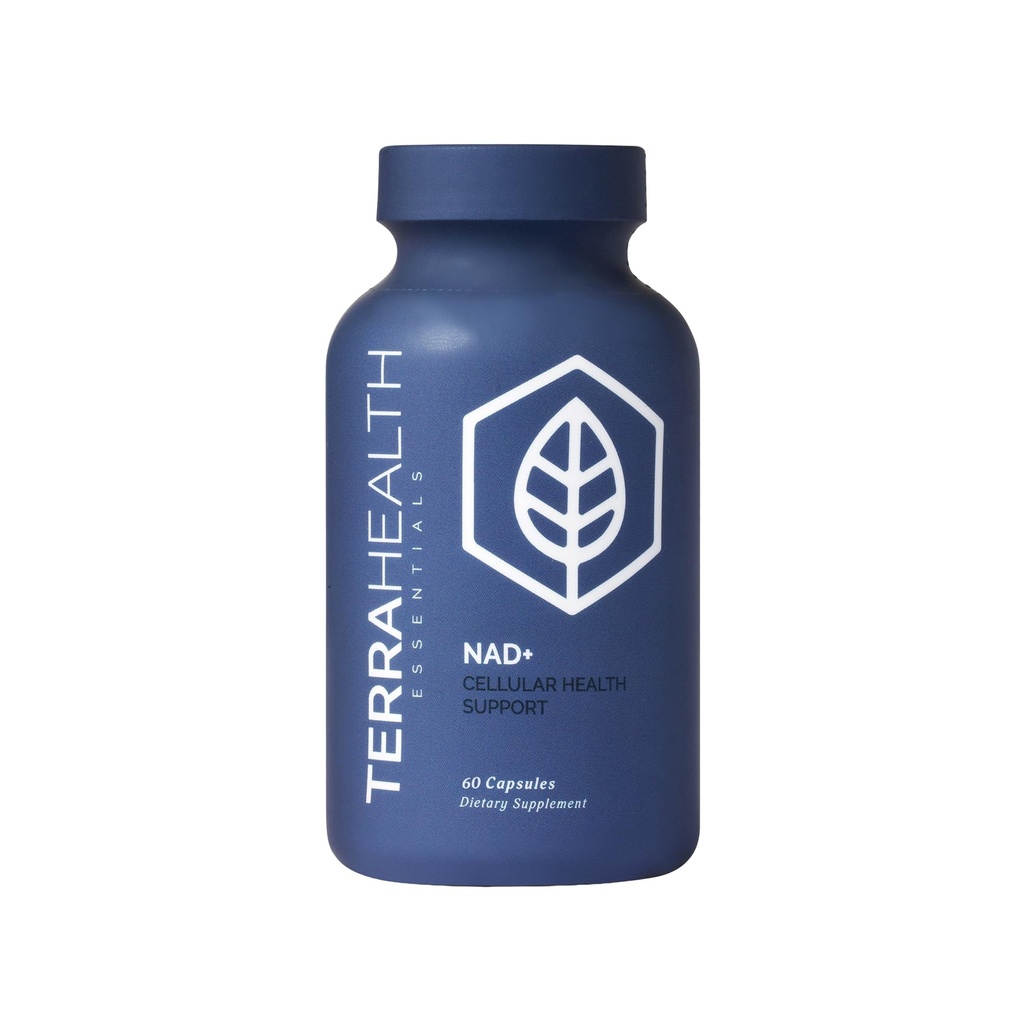 Terra Health Essentials NAD+ - Cellular Energy, Metabolic Repair, Healthy Aging of Heart, Brain & Muskel - All Natural, 30 Tage Versorgung