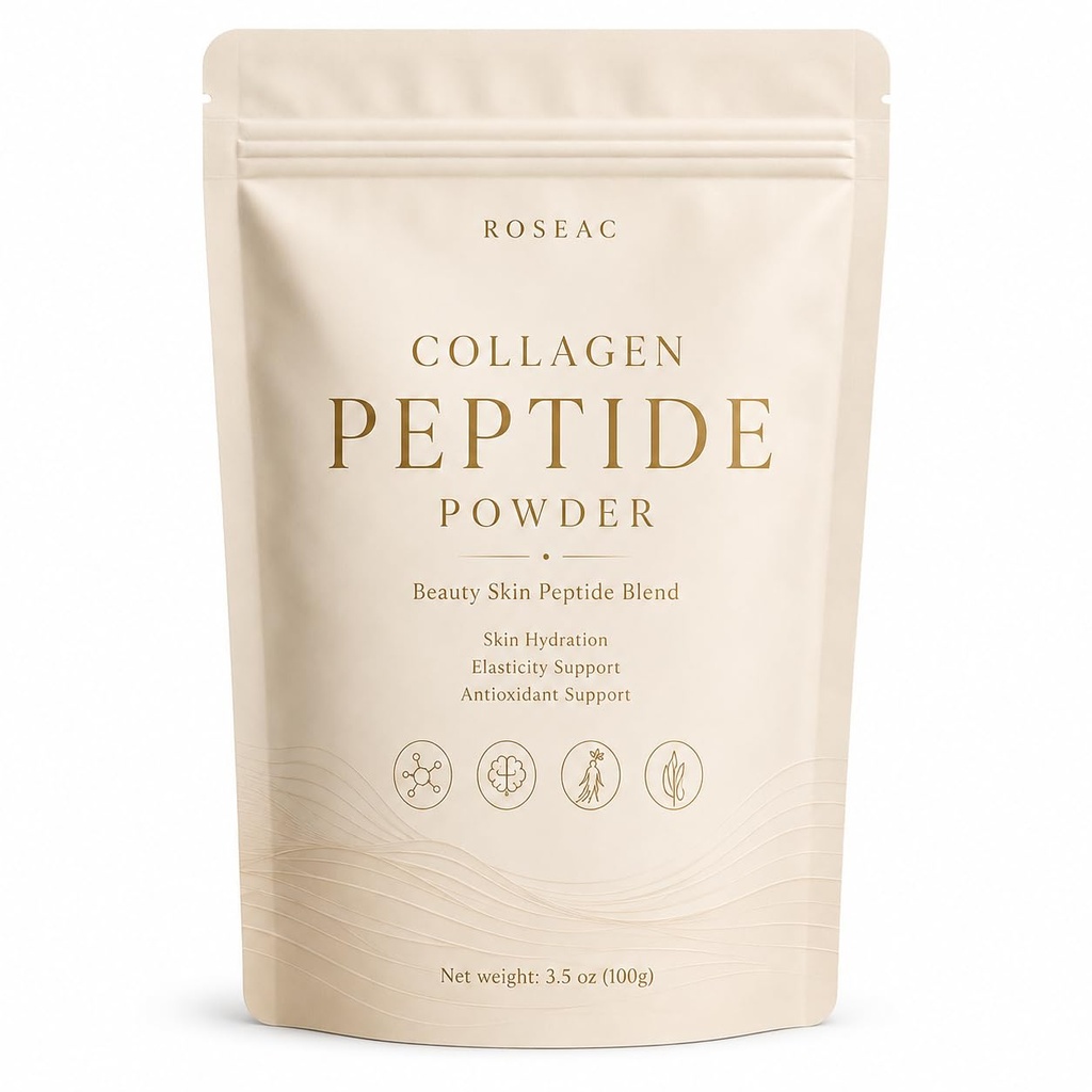 Collagen Peptide Beauty Powder, Daily Beauty Drink Mix for Skin Hydration Routine, Elasticity Support, Smooth-Looking Skin & Radiant-Looking Glow, 3.5 oz (100g)