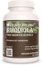 Remedy Ernährung Rhodiola | 1.000 mg, 60 Vegan Kapseln pflanzliche Nahrungsergänzung | Zwei Monate Versorgung
