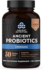 Antike Ernährungsprobiotik für Immununterstützung, fördert gesundes Immunsystem, reduziert Durchfall, Verstopfung, Gas und Bloating, Antike Superfood-Mischung, 50 Billion CFUs*/Serving, 90 Kapseln