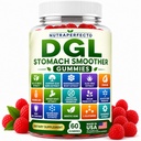 Sugar Free DGL Stomach Smoother Gummies with DGL Licorice, Slippery Elm, Marshmallow Root, Aloe Vera, Probiotic & Prebiotic Fiber, Ginger, Mastic Gum, L-Glutamine, Zinc Carnosine, Digestive Support