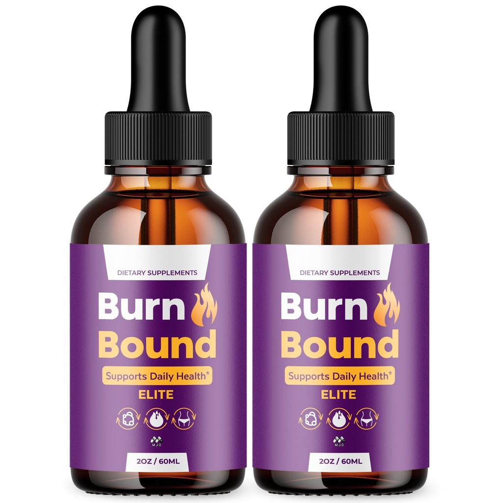(2 Pack) Burn Bound Drops,Official BurnBound Drops with All Natural Ingredients, Advanced Health & Wellness Vitamin Supplements Formula Max Strength Active Lifestyle Multivitamin Support (60 Servings)
