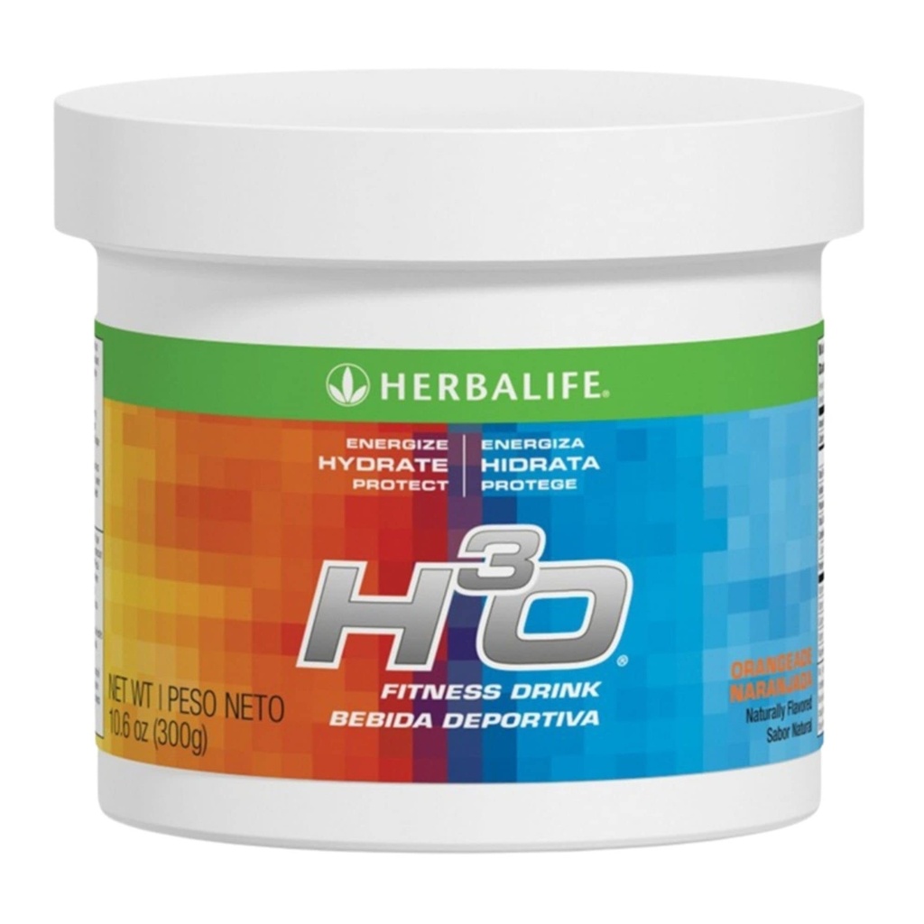 Herbalife H3O Fitness-Getränk: Orangeade Canister 10.6 Oz (300g), Kohlenhydrat-Mischung für sofortige Energie, Energize, Hydrate, Schutz, Natürlich aromatisiert