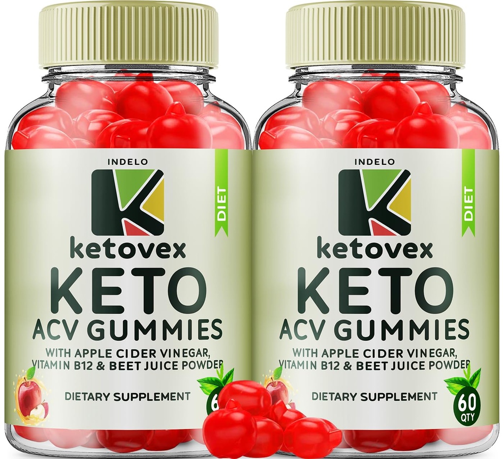 (2 Pack) Ketovex Keto BHB Gummies for Advanced Formula, Ketovex BHB Weight Management ACV Gummies Reviews, Ketovex ACV Keto Vex BHB Gummy Gomitas Ketosis, Ketovex Gummies, B12 (120 Gummies)