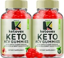 (2 Pack) Ketovex Keto BHB Gummies for Advanced Formula, Ketovex BHB Weight Management ACV Gummies Reviews, Ketovex ACV Keto Vex BHB Gummy Gomitas Ketosis, Ketovex Gummies, B12 (120 Gummies)