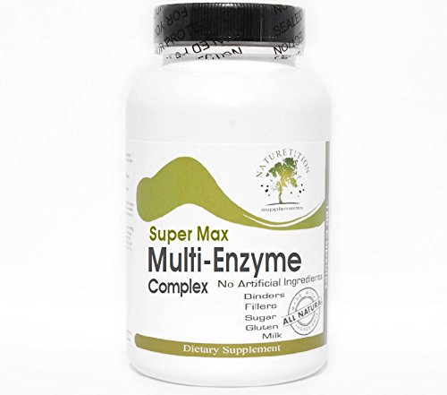 Super Max Multi-Enzyme Complex ~ 100 Capsules - No Additives ~ Naturetition Supplements