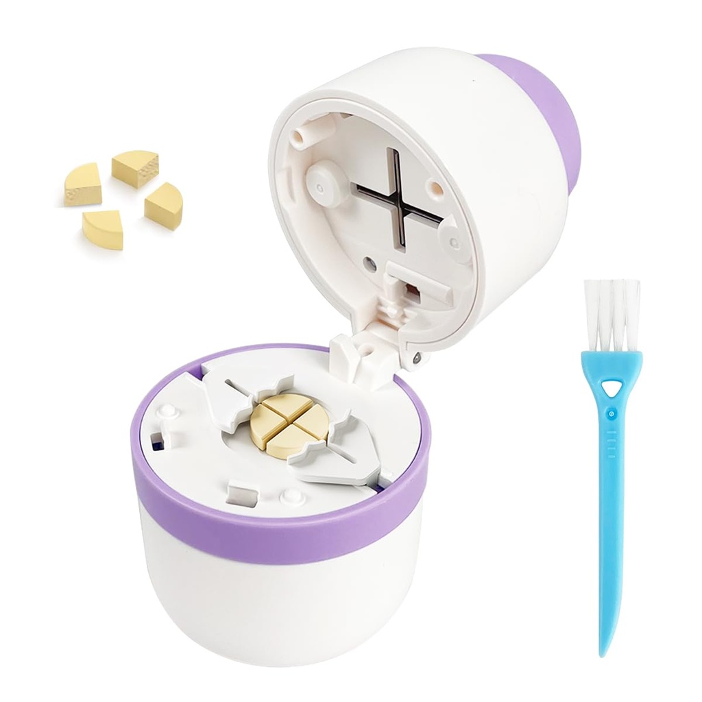 Pill Cutter Splitter for Small and Tiny Pills with Stainless Steel Blade for Cutting Small or Large Pills in Half or Quarter Suitable for Cuting Vitamins, Tablets