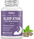 NuBest Sleep Xtra | Unterstützt gesunden Schlaf für Erwachsene | Vitamin B6, Melatonin, Ashwagandha, Kamille, Valerian & More - Nicht Habit-Forming | 60 Vegan Kapseln |1 Monat Versorgung