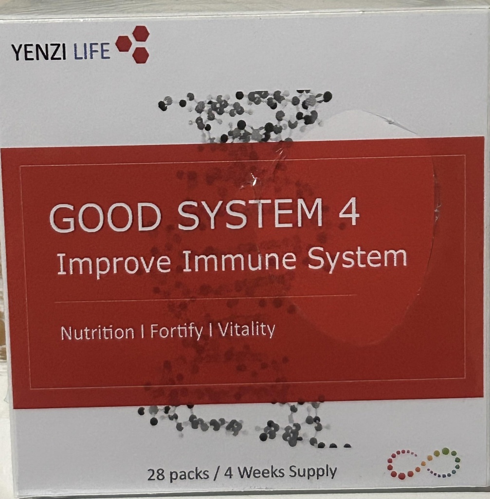 Good System 4 Immune Support Supplement, 100% Natural, 28 Packs, 4 Weeks Supply, with Acai, Green Tea, CoQ10, Omega 3-6-9, Chia Oils