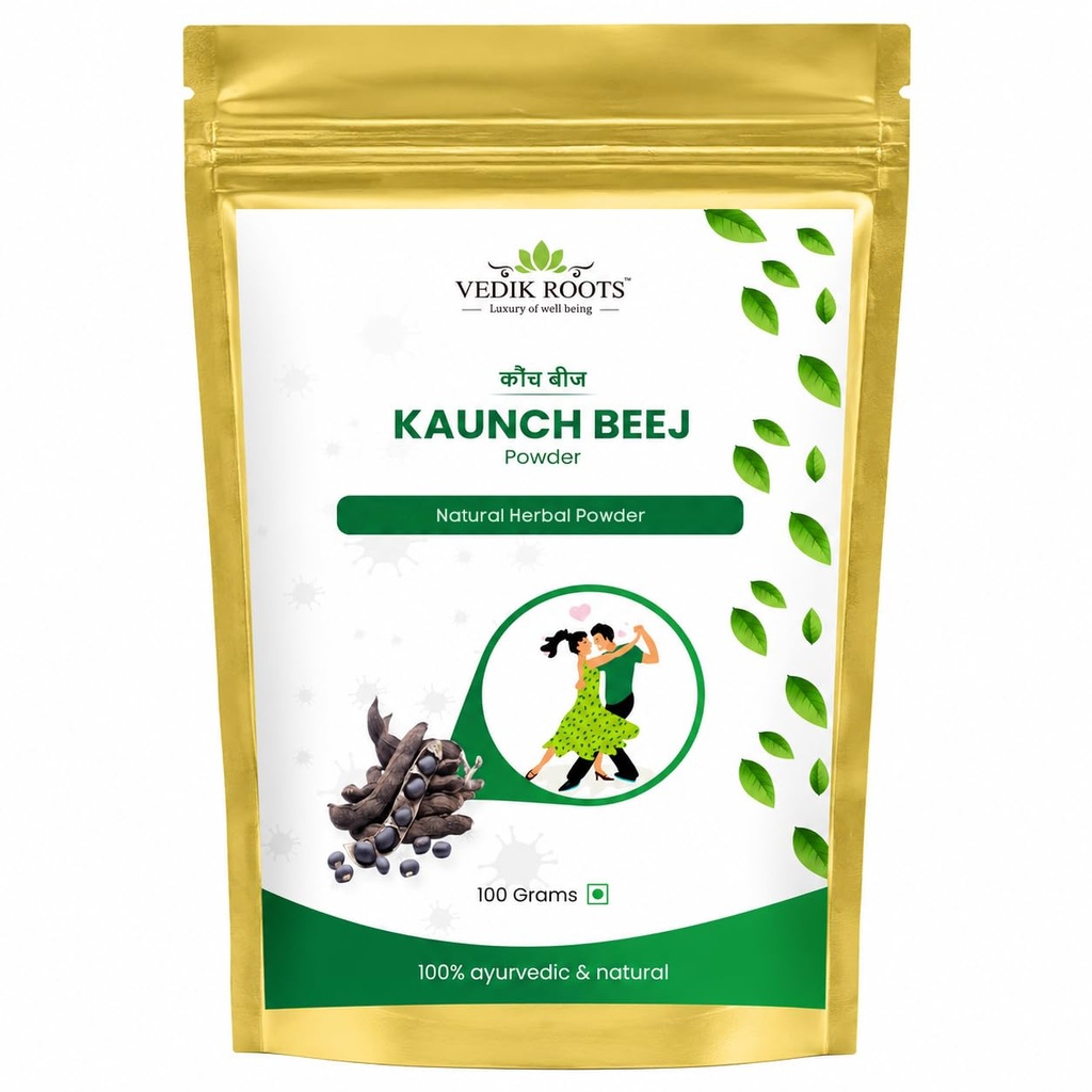 Kaunch Beej Powder – Natural Ayurvedic Herb for Daily Wellness | 100% Pure & Vegan 100g(Pack of 1)