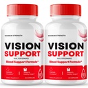 Vision Support Capsules, Vision Support Supplement Pills, VisionSupport for Healthy Vision and Eye Function Support, All Natural Advanced Formula Eye Health Support Reviews (2 Pack)