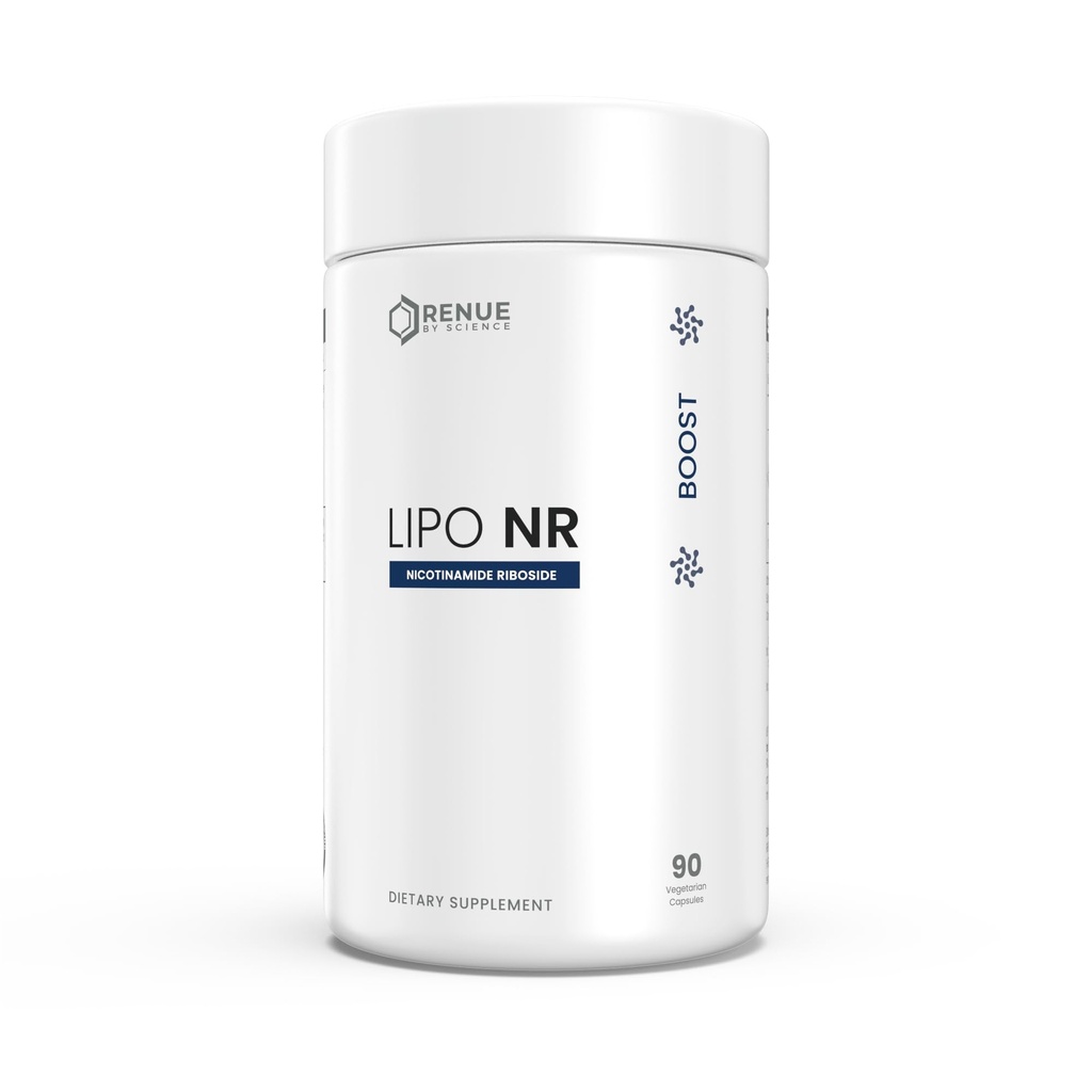 RENUE von Science Nicotinamid Riboside | Hohe Festigkeit Liposomal NAD Ergänzung | 90 Nicotinamid Kapseln - 300mg Nicotinamid Riboside per Serving | Hergestellt in den USA Third-Party Getestet