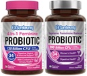 Women’s Probiotic Bundle – 4-in-1 Feminine + Supreme Multi-Strain 200B CFU – with Prebiotics, Enzymes & Cranberry – Daily Digestive, Vaginal & Urinary Support – Non-GMO, Gluten Free