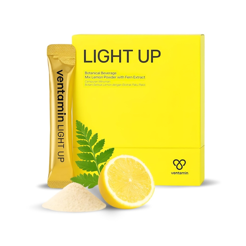 Light Up Skin Brightening Drinkable Skincare Supplement, Fern Extract, Pine Bark, NAC, L-Cysteine – Fade Dark Spots, Hyperpigmentation, Uneven Skin Tone, Glass Skin, Lemon Tea Flavor, 30 Sachets
