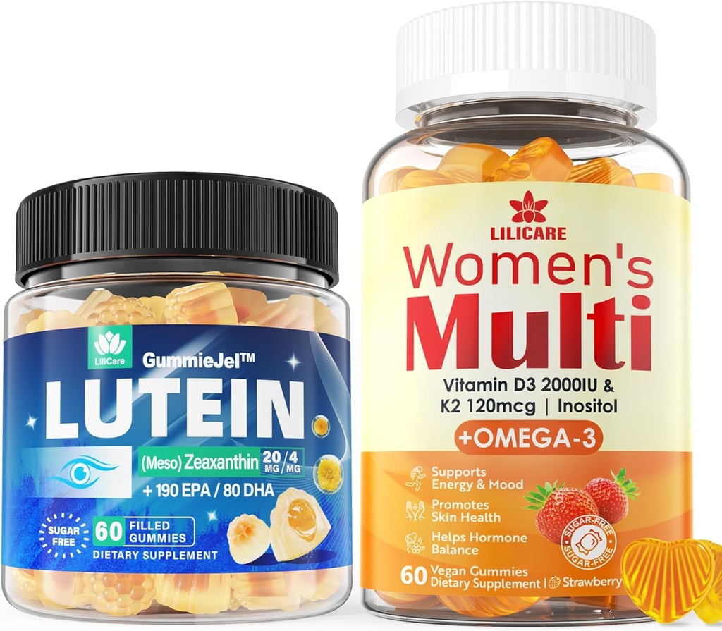 Augen Vitamine gefüllte Gummis + Frauen Multivitamin Gummis