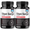 (2 Pack) Titan Surge – Men’s Protector Formula, TitanSurge ME Caps for Peak Performance, Nutrition & Pre Workout Support | Daily Health & Male Performance Blend, Easy-to-Take Pills (120 Capsules)
