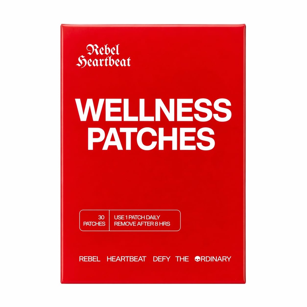 Wellness Patches – Berberine Patches with Green Tea, African Mango & Fucoxanthin – Latex, Lactose, Gluten & Sugar Free – 30 Count