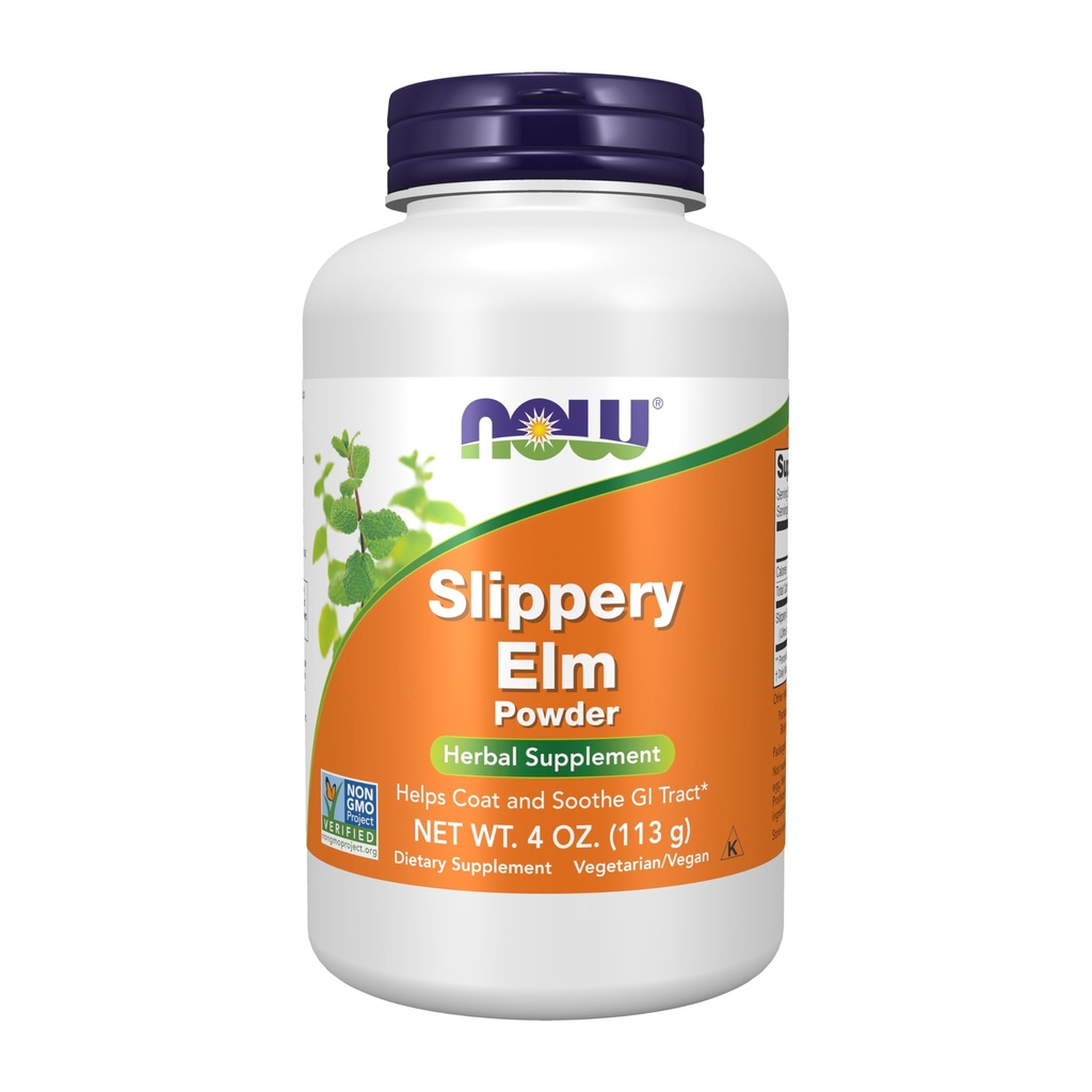 JETZT Nahrungsergänzungsmittel, Slippery Elm Powder (Ulmus rubra), Non-GMO Project Verified, Kräuterergänzung, 4-Ounce