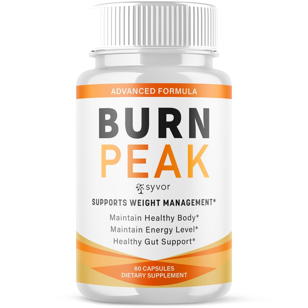 Burn Peak Capsules, Official Burnpeak Pink Salt Pills with All Natural Ingredients, Advanced BurnPeak Health and Wellness Supplement with Premium Vitamins for Active Lifestyle Support (60 Capsules)