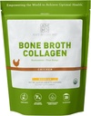 Amy Myers MD Bone Broth Collagen Powder - Organic Chicken Bone Broth - Unterstützt gesunde Haut und Nägel - für Gut Health & Joint Support - 20 Servierungen, Huhn Flavor