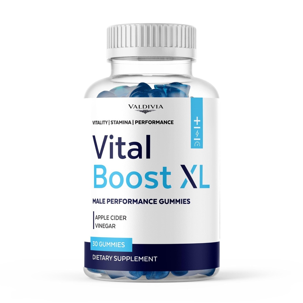 VitalBoostXL Gummies - Official Vital Boost XL Gummys Advanced Premium Formula Maximum Strength, All Natural Daily Vitamins for Overall Wellness, 30 Gummies for 1 Month