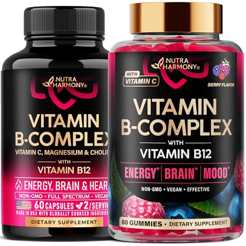 NUTRAHARMONY Vitamin B Complex Capsules & Gummies